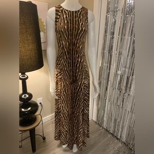 Zebra print long dress. Size XS. Michael Kors